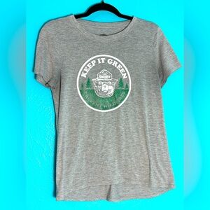 Keep it green smoky the bear tee